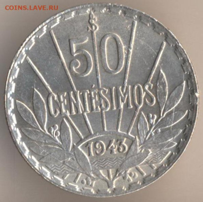 Монеты достоинством "50", выпущенные в странах Америки - 39