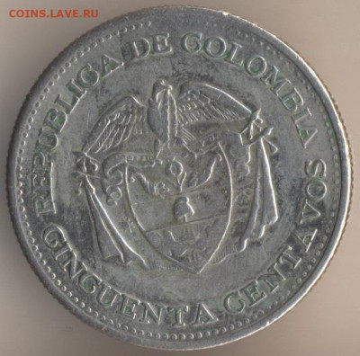 Монеты достоинством "50", выпущенные в странах Америки - 19