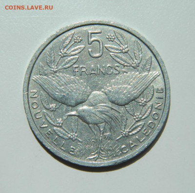 Французская Новая Каледония 5 франков 1999 г.(Фауна)до 29.06 - DSCN0497.JPG