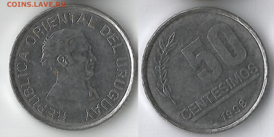 Монеты достоинством "50", выпущенные в странах Америки - 6666