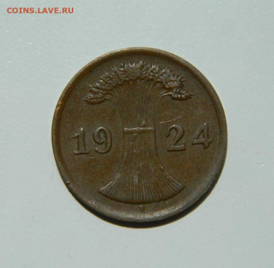 Германия 2 рейхспфеннига 1924 г. "F" до 30.06.22 - DSCN0507.JPG