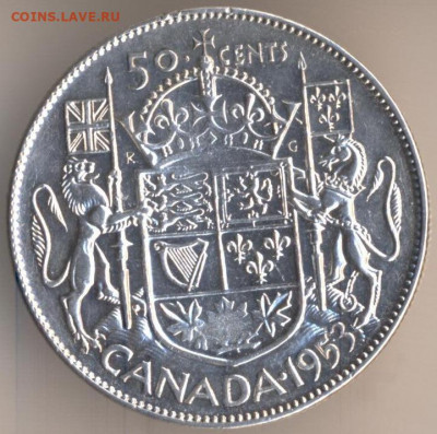 Монеты достоинством "50", выпущенные в странах Америки - 49