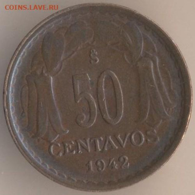 Монеты достоинством "50", выпущенные в странах Америки - 63