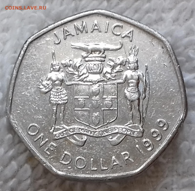 Ямайка 1 доллар 1999 до 16 июля 22-00 мск - Ямайка 1 доллар 1999 20220710_140332