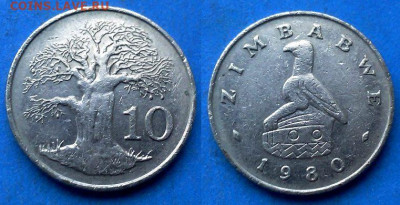 Зимбабве - 10 центов 1980 года (Флора) до 18.07 - Зимбабве 10 центов, 1980
