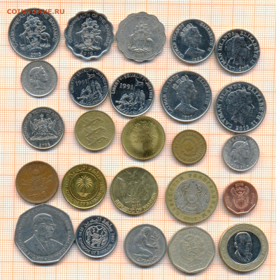 монеты разные 10 от 5 руб. фикс цена - лист 10а 001