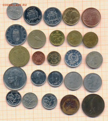 монеты разные 19 от 5 руб. фикс цена - лист 19а 001