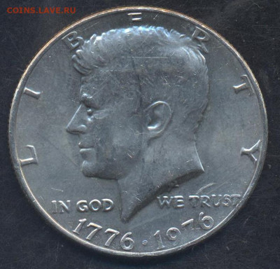 США 50 центов 1976 г. Филадельфия.17.08.2022 г. 22 -00 МСК. - полдоллара Филадельфия