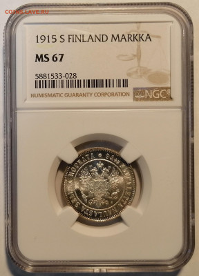 марка 1915 ngc ms67 - 1