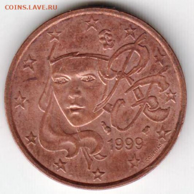 ФРАНЦИЯ 5 евроцентов 1999 г. до 13.09.22 г. в 23.00 - 021