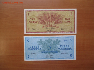 1 марка и 5 марок Финляндия. 1963    29.09 - IMG_9070.JPG