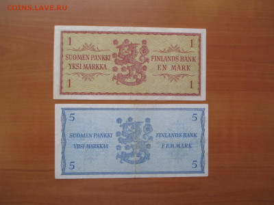 1 марка и 5 марок Финляндия. 1963    29.09 - IMG_9069.JPG