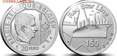 Монеты с Корабликами - бельгия