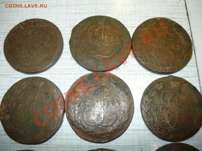 5 копеек 1759-1776 годов, 12 штук - P1130057.JPG