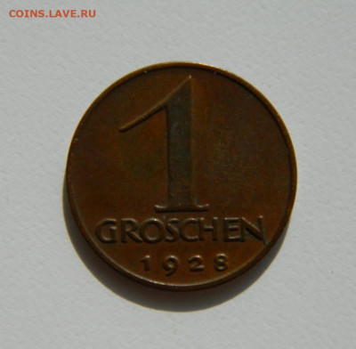 Австрия 1 грош 1928 г. (Фауна) до 13.10.22 - DSCN3088.JPG