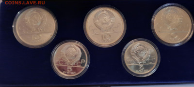 Набор1 5 серебряных монет Олимпиада-80 в коробке - 20221030_181621