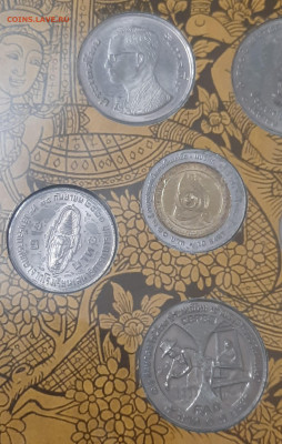 Набор монет Таиланда.желтый.До 05.11.22:00. - 20221103_200725