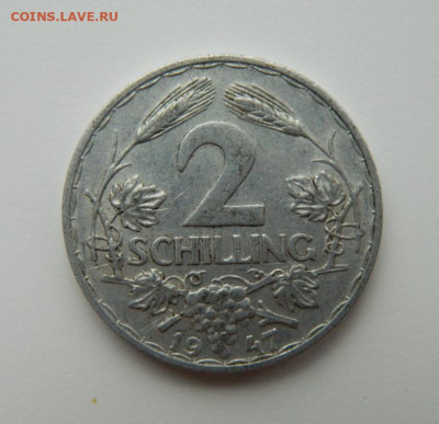 Австрия 2 шиллинга 1947 г. до 08.11.22 - DSCN3956.JPG