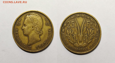 Французская Западная Африка 25 франков 1956 г - 9.11 - IMG_20221104_195556