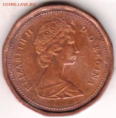 КАНАДА 1 цент 1989 г. до 12.01.23 г. в 23.00 - 002