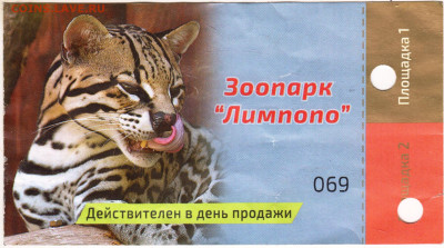 ВХОДНОЙ билет Зоопарк "Лимпопо" до 18.01.23 г. в 23.00 - 006