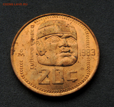 Мексика 20 сентаво 1983 (бронза) - Мексика 83.JPG
