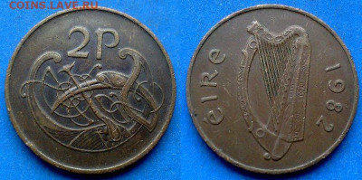 Ирландия - 2 пенса 1982 года до 28.01 - Ирландия 2 пенса, 1982