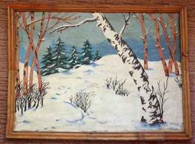 Картина "Зима" Холст, масло. 86*63 см по раме. - картина Зима 86х63 1.JPG