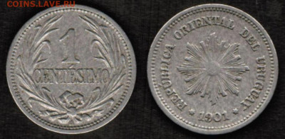 Уругвай - 1 сентесимо 1901 года - Уругвай1901
