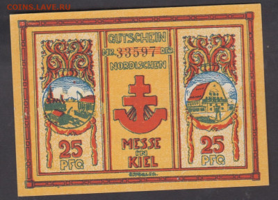 Германия Ноттельды 1921 25пф ( 1) до 16 02 - 1а