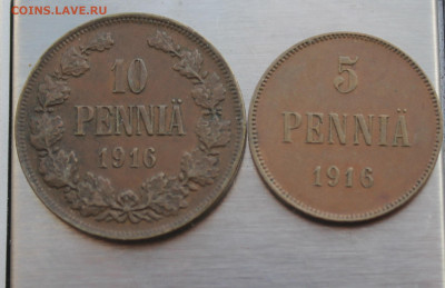 Финляндия 5 и 10 пени 1916 год - IMG_4580.JPG
