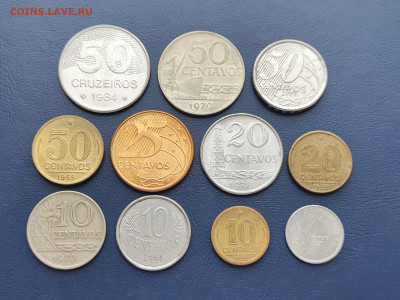 Набор монет Бразилии 11 шт до 07.03.2023 года в 22.00 - IMG_20230227_143513