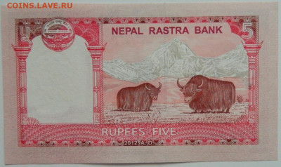 Непал 5 рупий 2012 г. С рубля! до 13.03.23 - DSCN9398.JPG