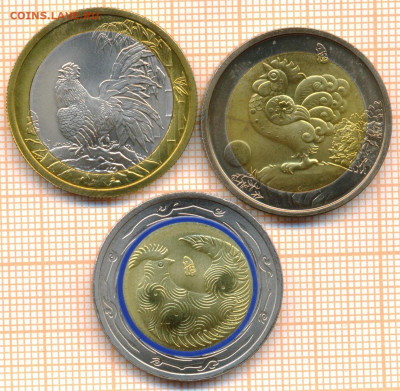 Токелау 3 монеты 2017 г., фикс 900 руб - Токелау
