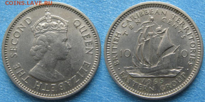 Брит Карибы 10 центов 1965 до 16-04-23 в 22:00 - 47.19. -Брит Карибы 10 центов 1965    5915
