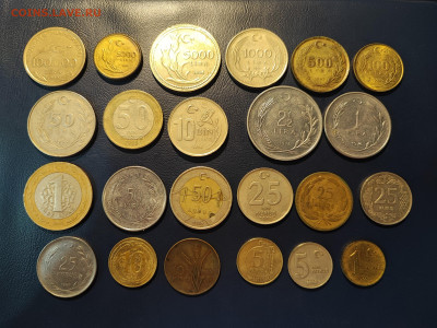 Набор монет Турция 22 шт до 02.05.2023 года в 22.00 - IMG_20230421_223839
