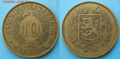 Финляндия 10 марок 1931 до 26-05-23 в 22:00 - 19.35. -Финляндия 10 марок 1931    96-ак7-3110