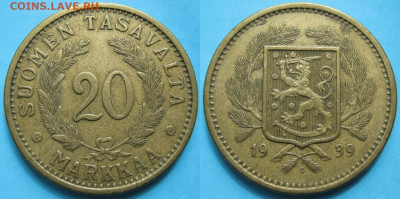 Финляндия 20 марок 1939 до 26-05-23 в 22:00 - 19.50. -Финляндия 20 марок 1939    134-ак12-3340