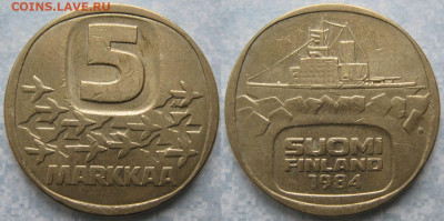 Финляндия 5 марок 1984 до 26-05-23 в 22:00 - 46.32. -Финляндия 5 марок 1984    201-ас94-3219