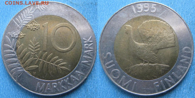 Финляндия 10 марок 1995 до 26-05-23 в 22:00 - 46.39. -Финляндия 10 марок 1995    180-ас61-4120