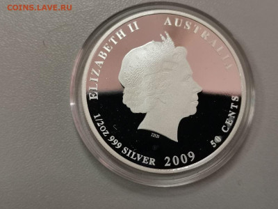 50 центов 2009 Австралия, Морской дракон, Ag999, до 29.05 - ЯЯ Морской дракон-2