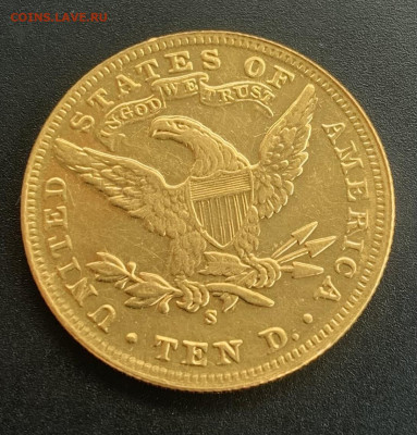 10 долларов 1907 золото 900 - 9FF9CBFF-E2A7-44E4-90D4-A4AC8718CC89