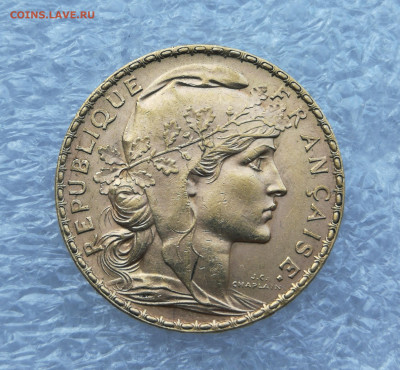 Франция золото 20 франков 1907г 6,46гр до 28.06 в 22-00 - IMG_20230625_083036