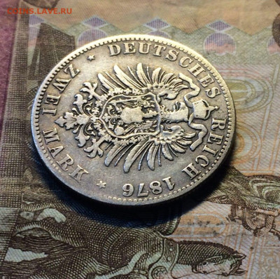 2 марки 1876 год Вильгельм I Пруссия Германия до 20.08 - 46