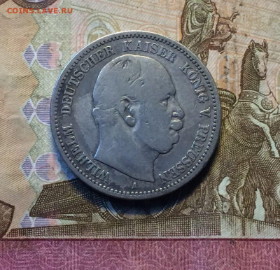 2 марки 1876 год Вильгельм I Пруссия Германия до 20.08 - 43