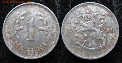 Финляндия 1 марка 1951 до 20-10-23 в 22:00 - 19.13. -Финляндия 1 марка 1951  014