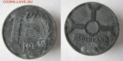 Нидерланды 1 цент 1942 до 14-11-23 в 22:00 - 13.64. -Нидерланды 1 цент 1942    084