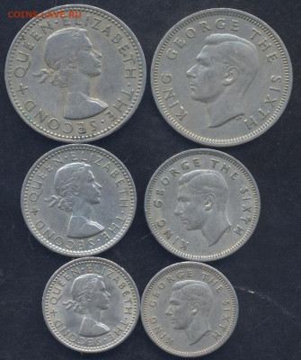 2 пенни- полукрона 1947-1965 г.г.14.1 - Шиллинг 1