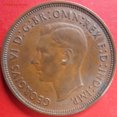 Великобритания – 1938 – 1 пени  – до 22:00, 18.11.2023 - 1938-1