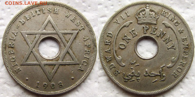 Британская Западная Африка, 1 пенни 1908, до 20.11.23 22-00. - 11